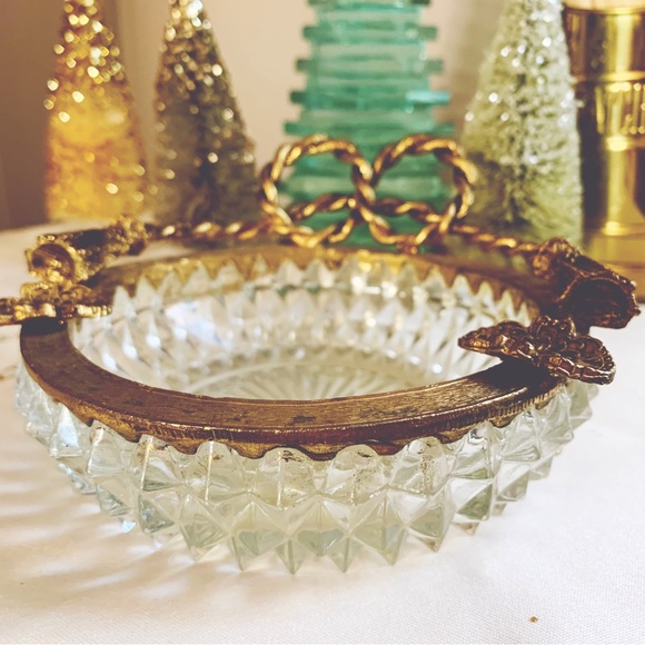 Vintage brass ormolu ring dish/ashtray - Picture 3 of 5